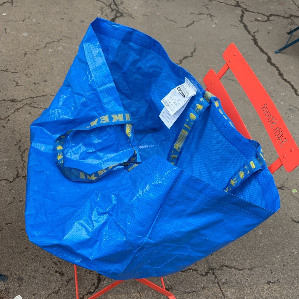 IKEA FRAKTA Large Tote Bag IKEA LARGE BLUE TOTE
